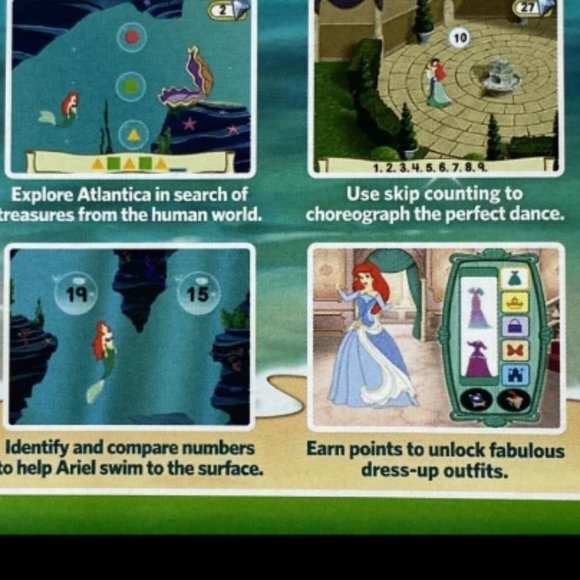 LeapFrog Disney The Little Mermaid Learning Game (for LeapPad Platinum, LeapPad - Picture 4 of 9